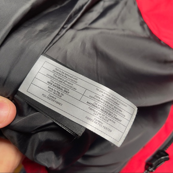 H&M Warm Puffer Mens Jacket Red Size Medium - Picture 4 of 9